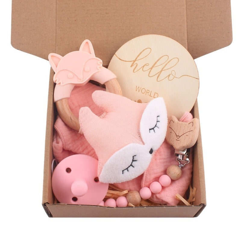 Geschenkset schlafender Fuchs für Babys