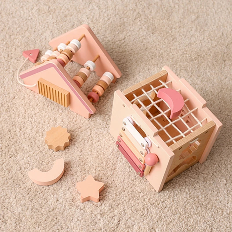 HolzHaus Lilli 5-in-1 – Vielseitiges Spielhaus für kreative Kinder