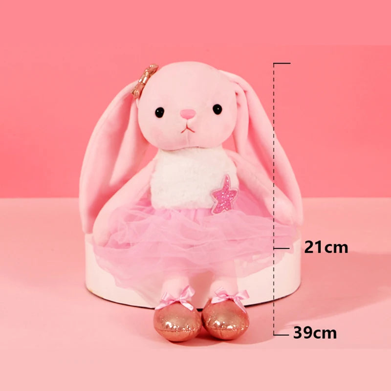 Ballerina Häschen – Handgemachtes Stofftier für kleine Tänzerinnen